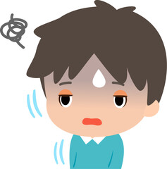 興醒めした表情で後ずさる男性、ドン引き