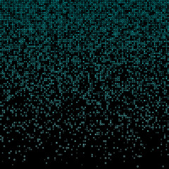 Appealing geometric matrix background in teal and purple colors. Authentic square vector illustration.