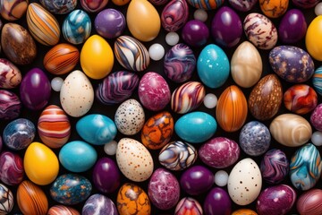 Obraz premium Easter eggs background