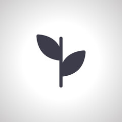 leaf icon. tree leaf isolated icon