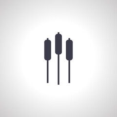 Reeds plant icon. reed isolated icon