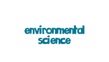 Digital png illustration of environmental science text on transparent background