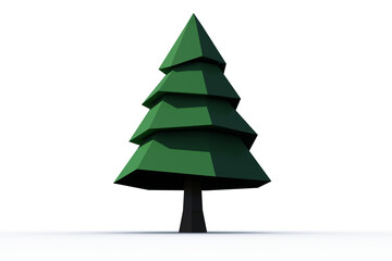 Digital png illustration of christmas tree on transparent background