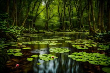 pond in the forest