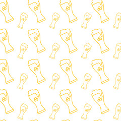 Digital png illustration of yellow abstract pattern on transparent background