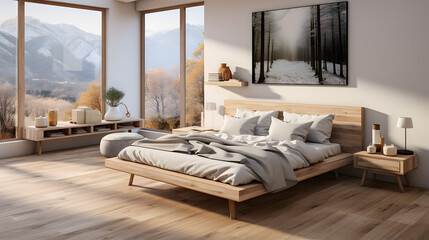  Scandinavian interior design of modern bedroom