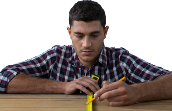Digital png photo of biracial man on transparent background