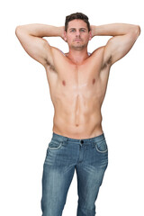 Fototapeta premium Digital png photo of caucasian man on transparent background