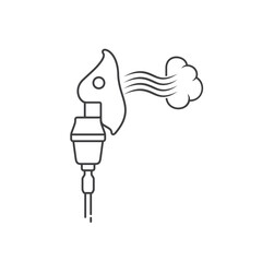 illustration of nebulizer, asthma treatment.