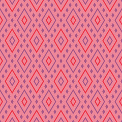 Japanese Diamond Line Vector Seamless Pattern
