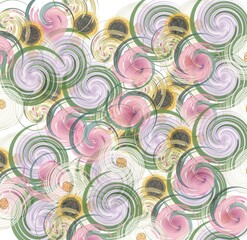 seamless pattern with flowers