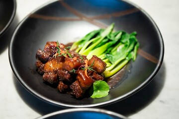 chop with vegetables