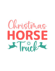 Christmas Horse truck