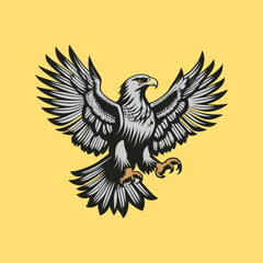 Eagle Mascot vector logo icon symbol