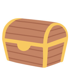 Treasure box flat illustration