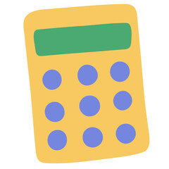 Calculator flat illustration