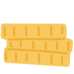 Coin stack flat illustration