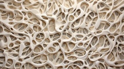 Generative AI, white, ivory and beige modelling clay, gypsum or ceramic background and texture, curls and flowing forms