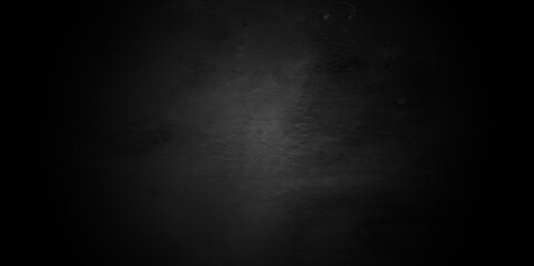 Dark Black background texture, old vintage charcoal black backdrop paper with watercolor. Abstract background with black wall surface, black stucco texture. Black gray satin dark texture luxurious.