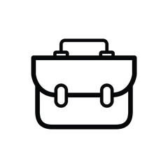 Briefcase bag portfolio vector icon