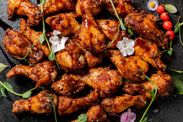 fried chicken in the sauce