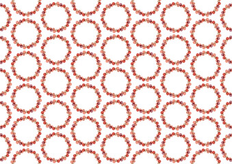 キラキラビーズのようなイラスト_くすみカラーブラウン系