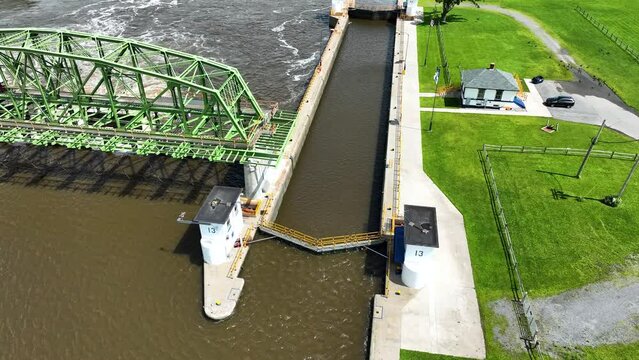 Rising and tilting over the Ship Passage Loch.