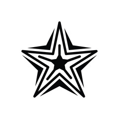 Black solid icon for exotic 