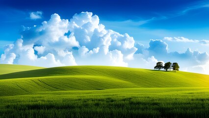 nice view of summer spring perfect natural landscape