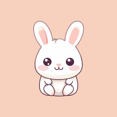 adorable rabbit character