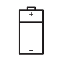 Battery Outline Icon Design Vector