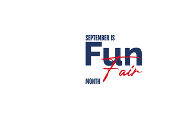World Fun Fair Month background template Holiday concept