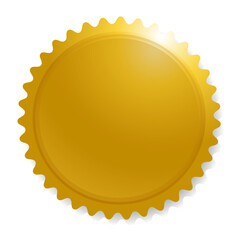 メダル　金　円　輝く　アイコン