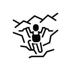 Black solid icon for tries 