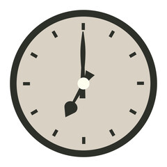 Wall clock flat illustration