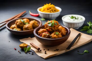 chicken curry with rice generated by AI