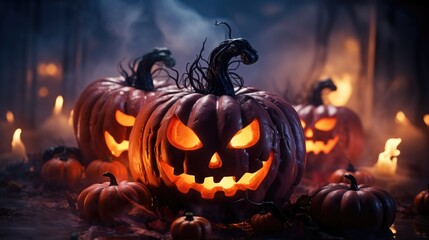 Halloween Background Using Generated AI Tools