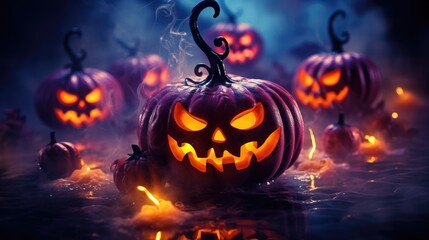 Halloween Background Using Generated AI Tools