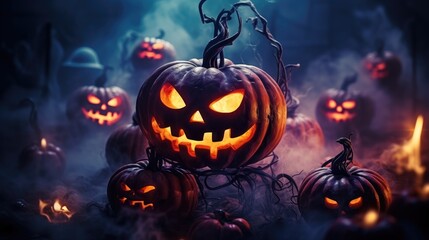 Halloween Background Generated with Ai Tool