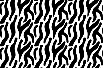 Handdrawn doodle simple modern seamless pattern background