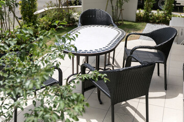 一戸建て住宅の庭先バルコニー