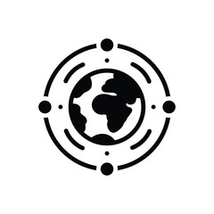 Black solid icon for universal  © WEBTECHOPS