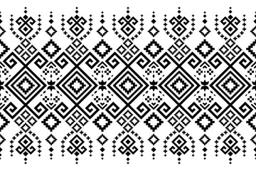 Nature vintages cross stitch traditional ethnic pattern paisley flower Ikat background abstract Aztec African Indonesian Indian seamless pattern for fabric print cloth dress carpet curtains and sarong