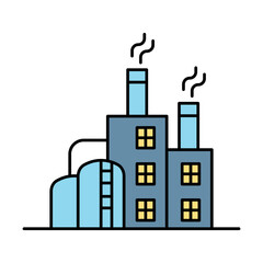 Factory building icon