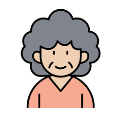 Grand mother icon