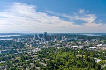 Aerial view of Bellevue, Washington