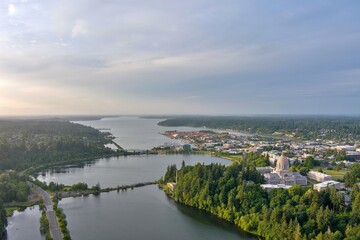 Olympia, Washington sunset in June