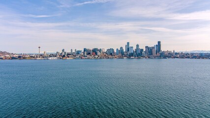 The Seattle, Washington waterfront skyline