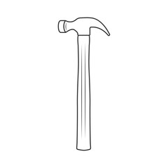 Hammer Outline Vector, Hammer Icon, Hammer illustration, Carpenter Vector, Mechanic silhouette, Mechanic Tools, Carpenter tools, Worker elements, Labor equipment, Labor Day, Worker day