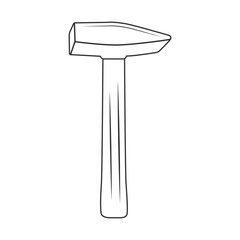 Hammer Outline Vector, Hammer Icon, Hammer illustration, Carpenter Vector, Mechanic silhouette, Mechanic Tools, Carpenter tools, Worker elements, Labor equipment, Labor Day, Worker day